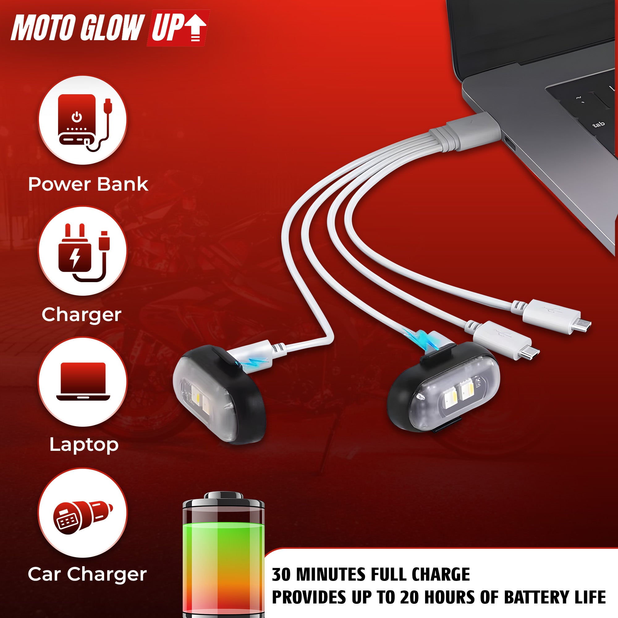 Easy Install Moto LED Light Kit