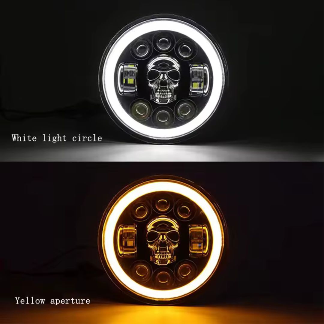 RGB Skull Headlight