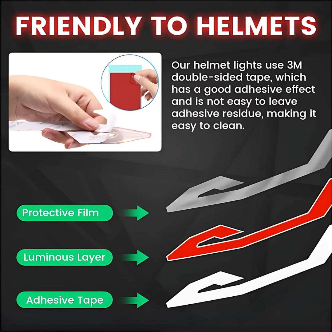 Moto Helmet Light Strip